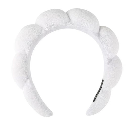 Spa Headbands for Washing Face Makeup Skin Care Headband Women Bubble Facial Beauty Headbands Puffy Shower Towel Band Hair Headband