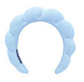 Spa Headbands for Washing Face Makeup Skin Care Headband Women Bubble Facial Beauty Headbands Puffy Shower Towel Band Hair Headband
