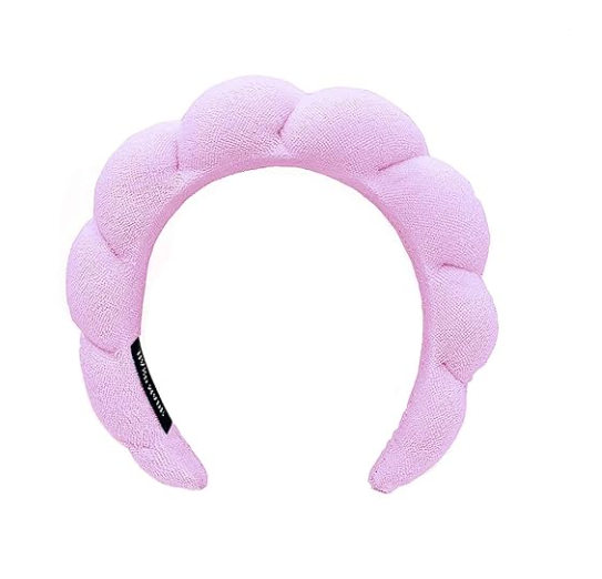 Spa Headbands for Washing Face Makeup Skin Care Headband Women Bubble Facial Beauty Headbands Puffy Shower Towel Band Hair Headband