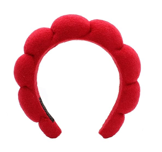 Spa Headbands for Washing Face Makeup Skin Care Headband Women Bubble Facial Beauty Headbands Puffy Shower Towel Band Hair Headband