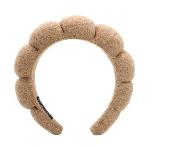 Spa Headbands for Washing Face Makeup Skin Care Headband Women Bubble Facial Beauty Headbands Puffy Shower Towel Band Hair Headband