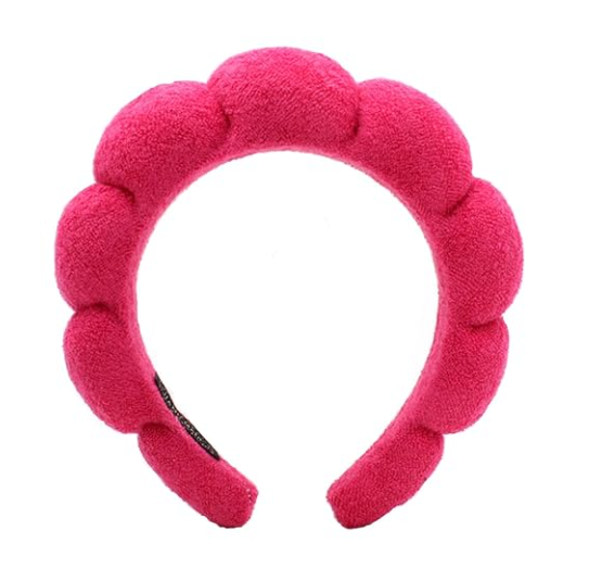 Spa Headbands for Washing Face Makeup Skin Care Headband Women Bubble Facial Beauty Headbands Puffy Shower Towel Band Hair Headband