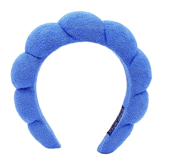 Spa Headbands for Washing Face Makeup Skin Care Headband Women Bubble Facial Beauty Headbands Puffy Shower Towel Band Hair Headband