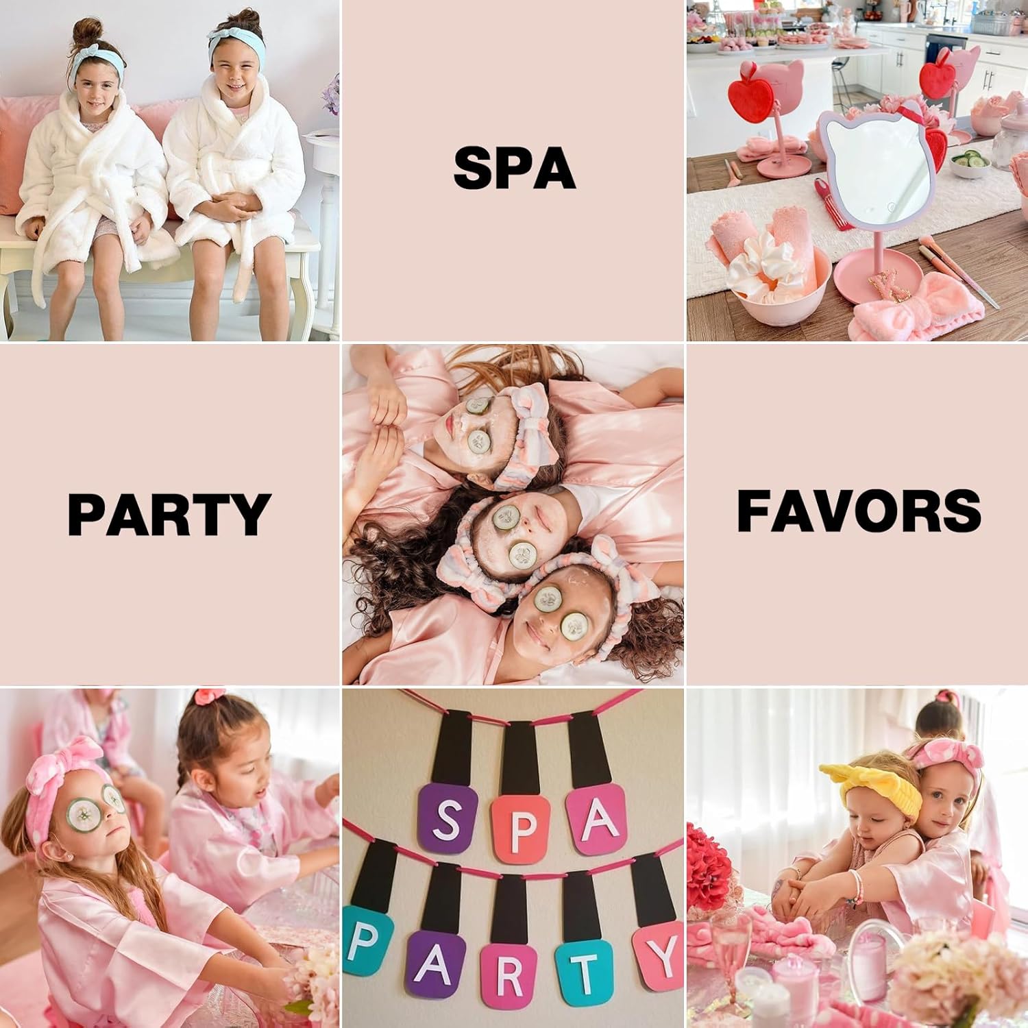 8pcs Spa Headband, Cute Small Bulk Gifts for Women, Stocking Stuffers for Teen Girls, Skincare Makeup Face Wash Headband, Hair Accessories, Birthday Party Favors Gift Basket Stuffers